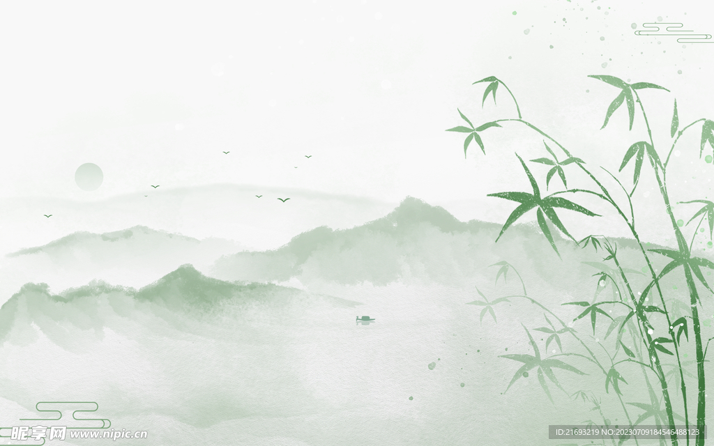 青山背景