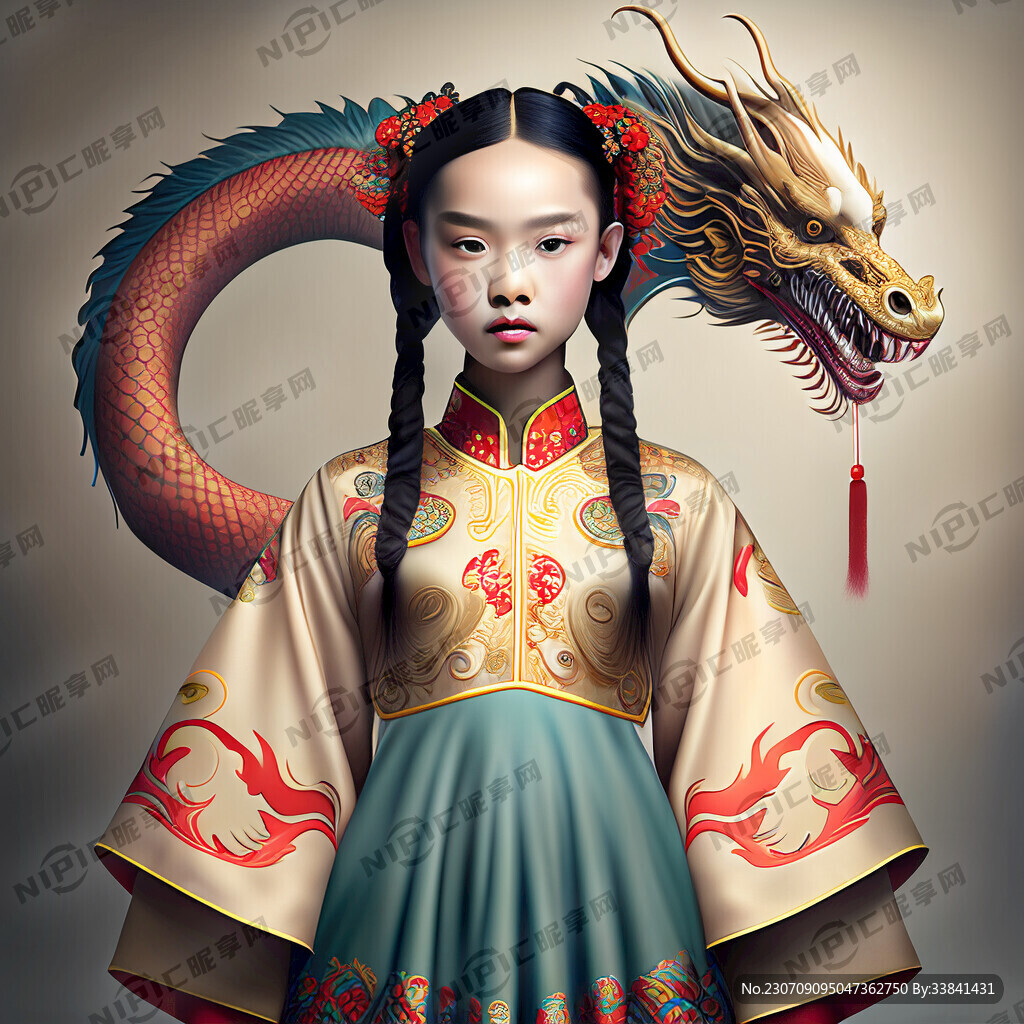 少女款中国风马面裙