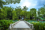 中国风古建筑石板路
