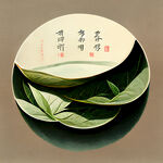 明清风格，茶叶，层次感强，