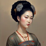 唐朝风情
，层次感强，国画手绘