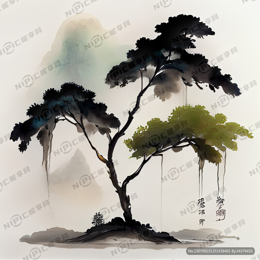 茶树 写实  画风明亮  
