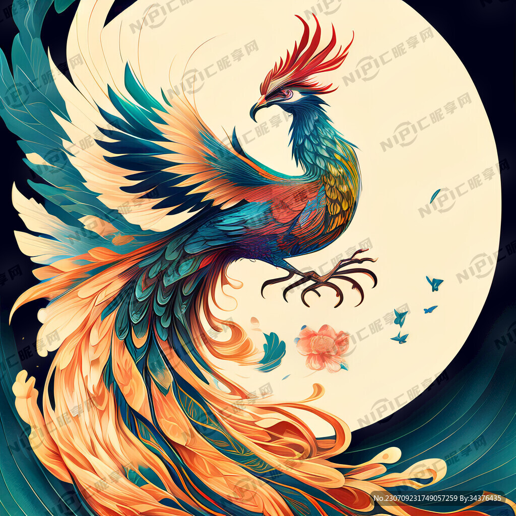 凤凰  画风明亮   层次感强