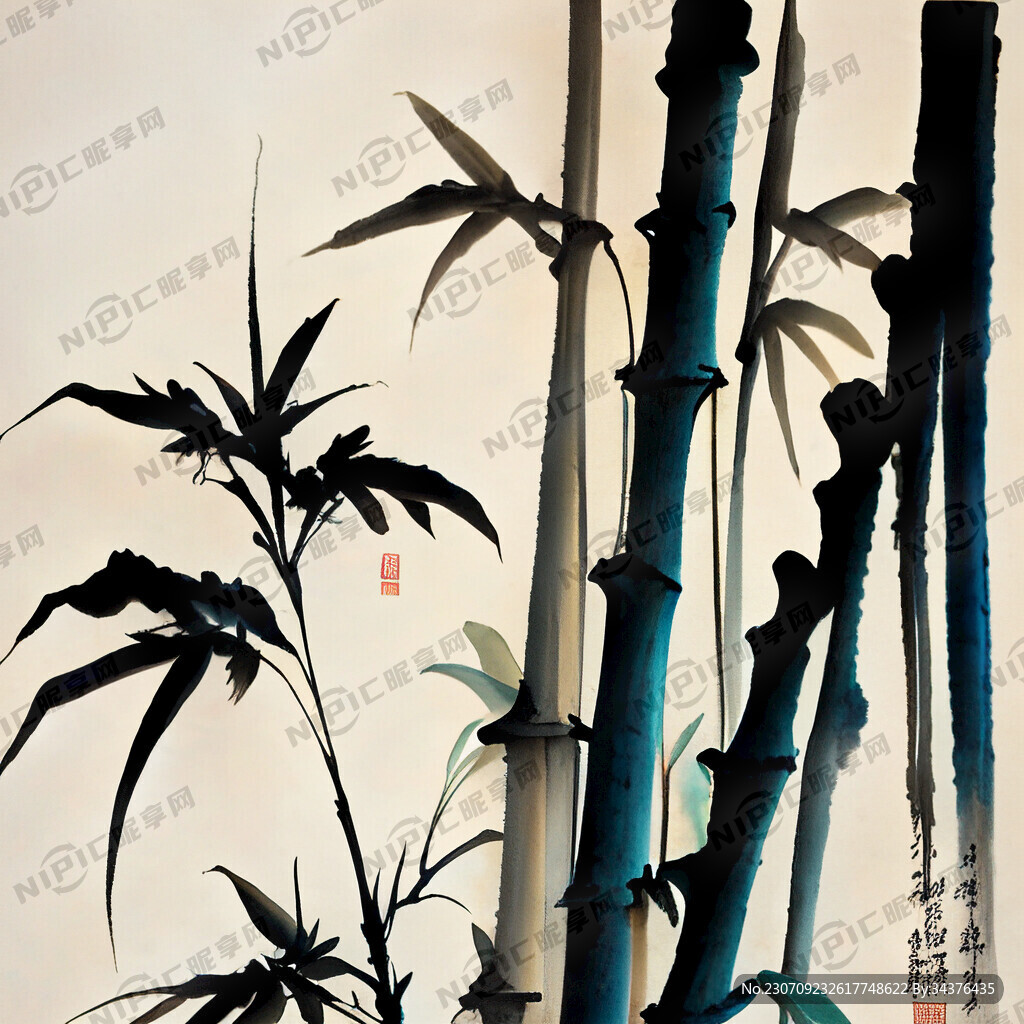 竹子  画风明亮   层次感强