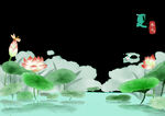 荷花素材