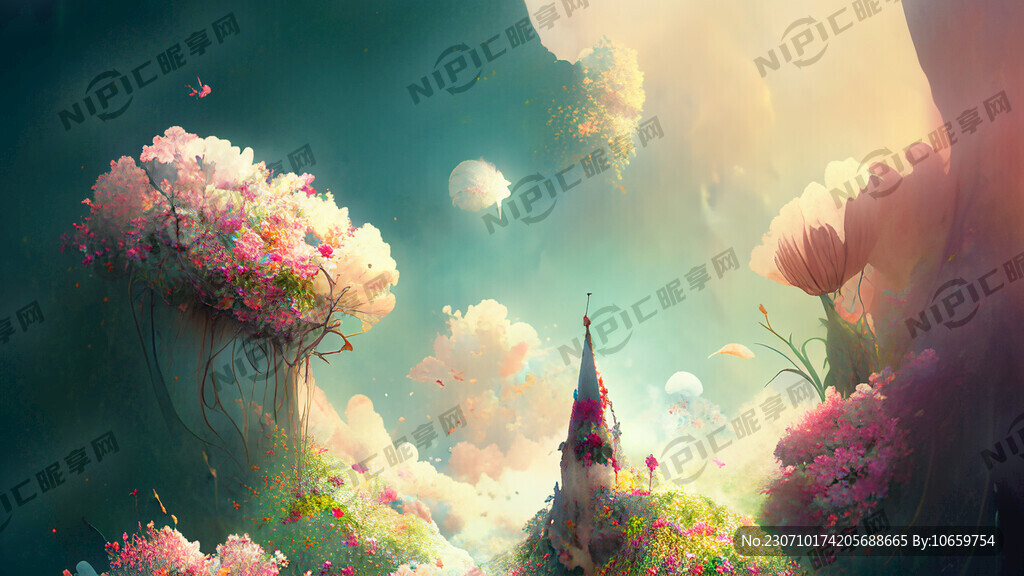 开满花的梦幻世界
