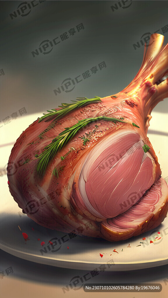 烤羊腿