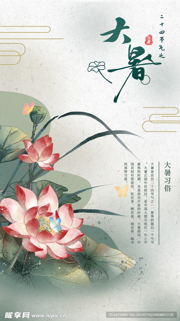 大暑海报