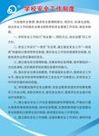 学校安全工作制度牌
