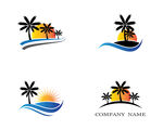 沙滩度假logo