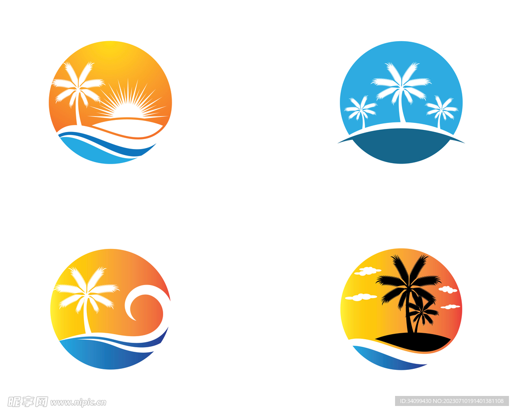 沙滩度假logo