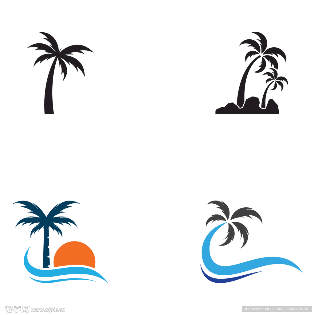 椰子树logo