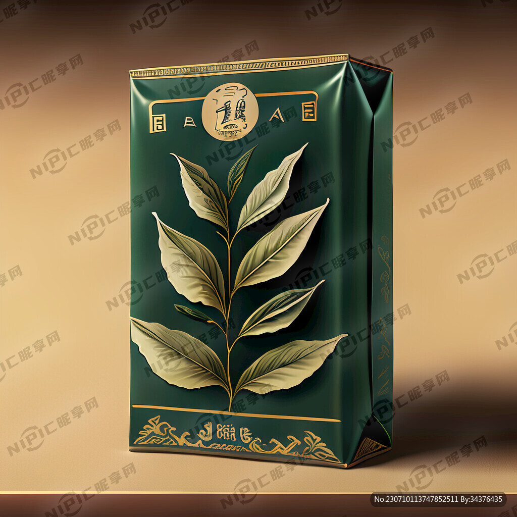 古典茶叶包装   画风明亮
