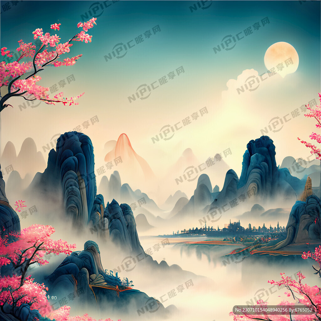 游戏梦幻唯美新中式风景 超高清