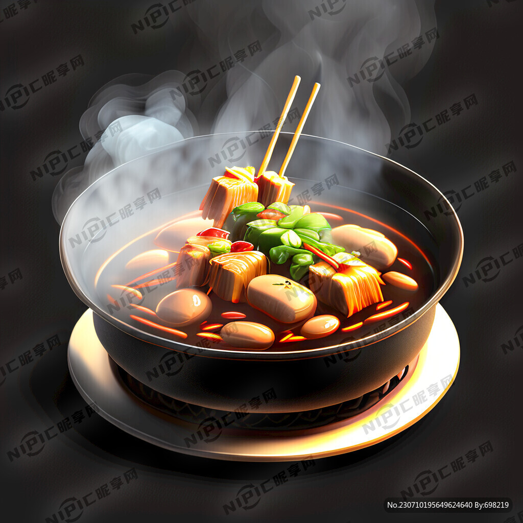 火锅 热气 豆制品串串