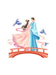 七夕情人节中国传统民俗浪漫鹊桥