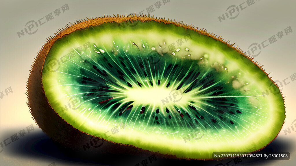 猕猴桃 晶莹剔透 二次元 国风
