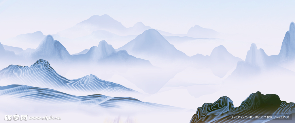 山水背景