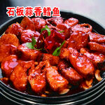 石板蒜香鳕鱼