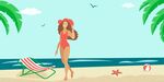卡通夏季人物