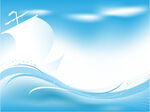 帆船大海