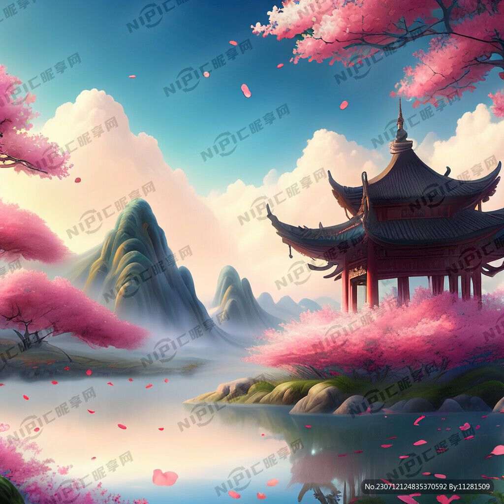 游戏梦幻唯美新中式风景 超高清