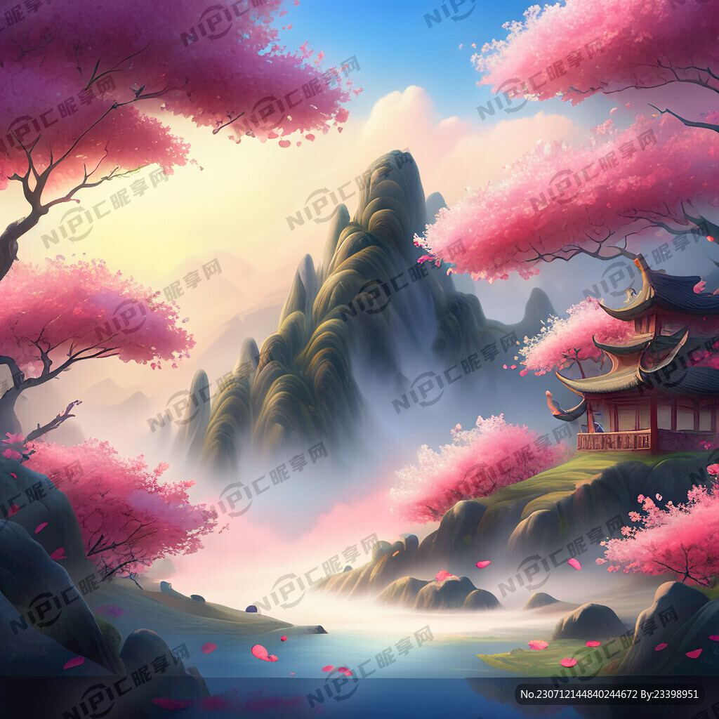 游戏梦幻唯美新中式风景 超高清
