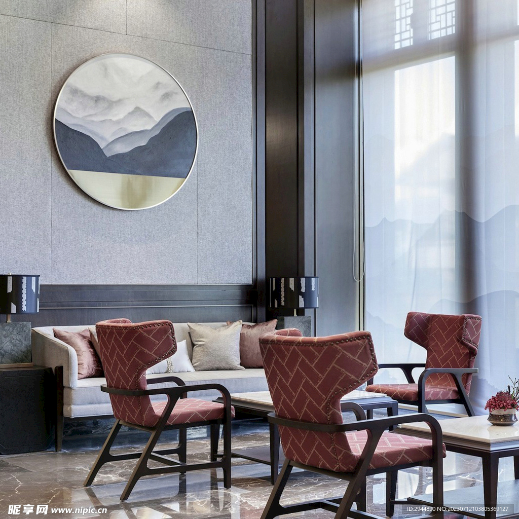  客厅壁画 场景