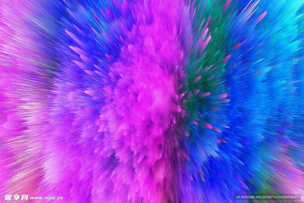 粉色粉尘