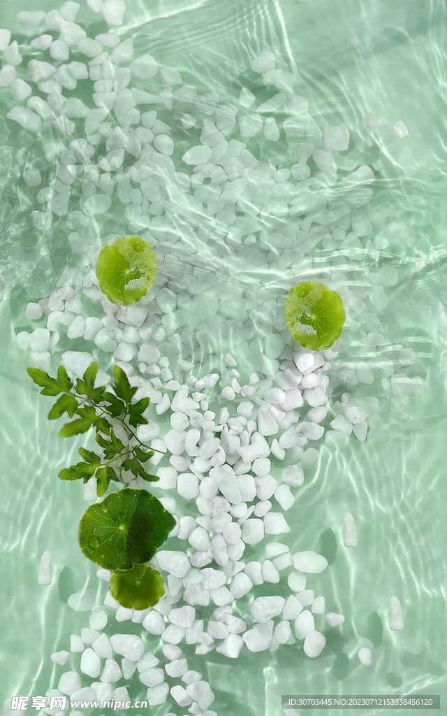绿色水纹