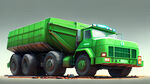 飞起来了的巨型矿卡车绿色环保电动矿卡车