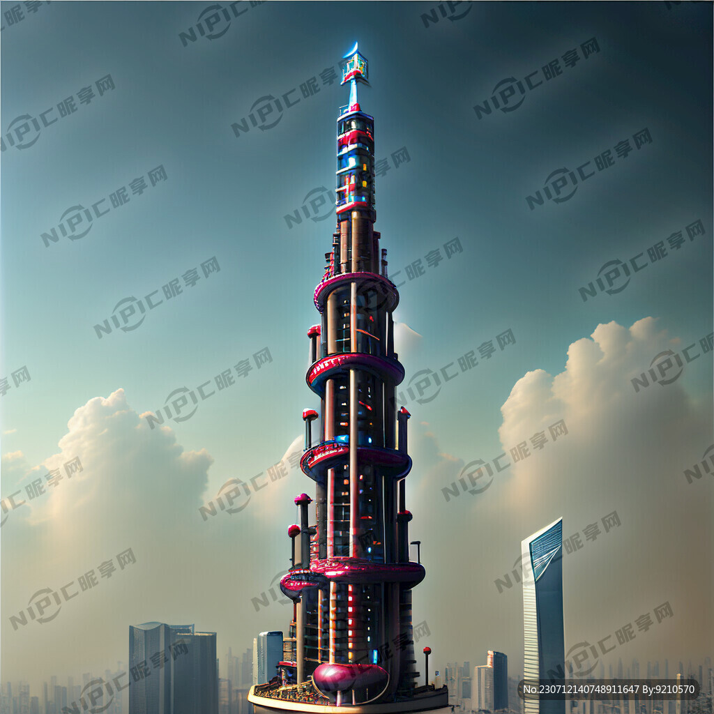 手指捏上海东方明珠塔