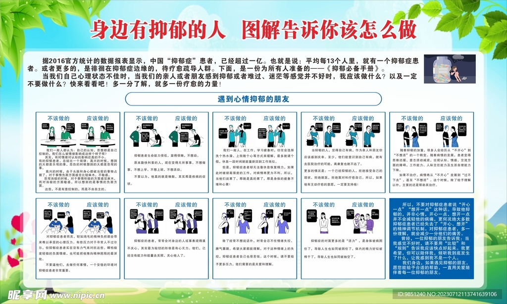 心理健康宣传栏图解