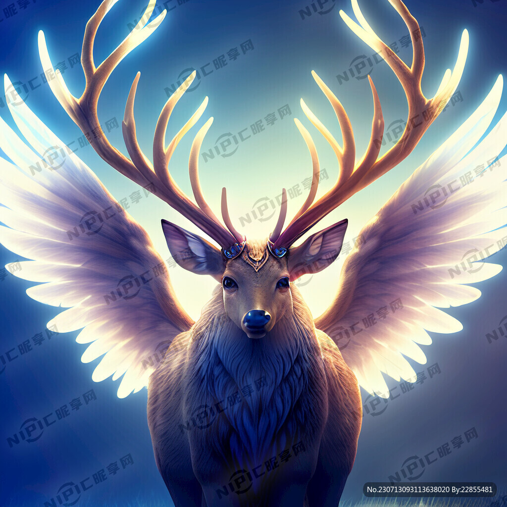 游戏梦幻唯美场景下的精灵妖怪