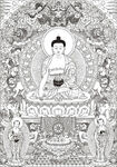 观音菩萨矢量图