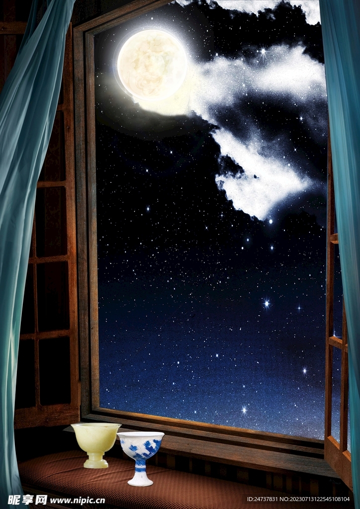 窗外夜景
