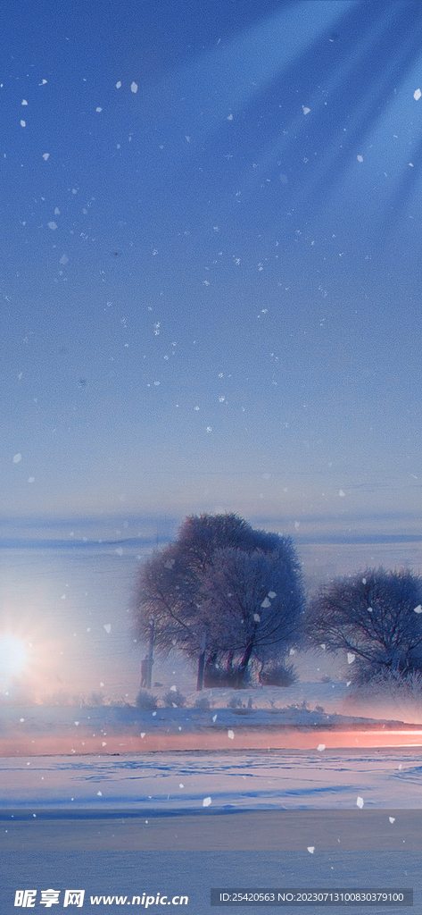 小雪背景