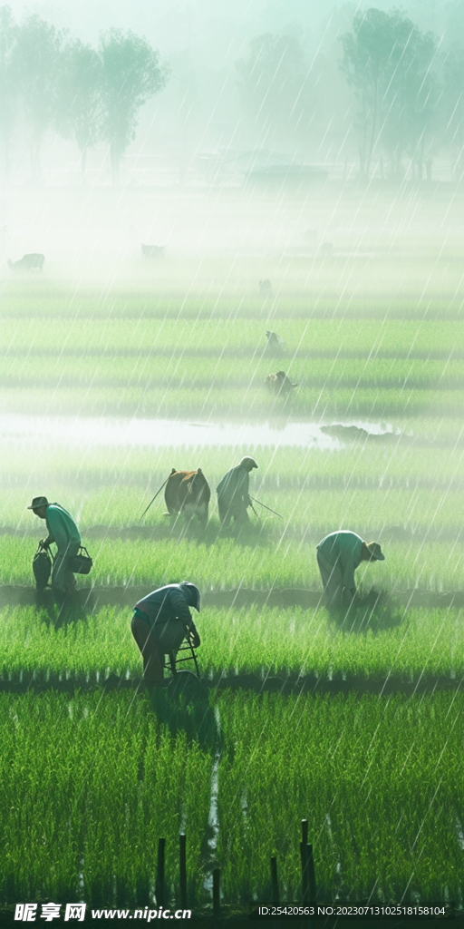 谷雨清明背景