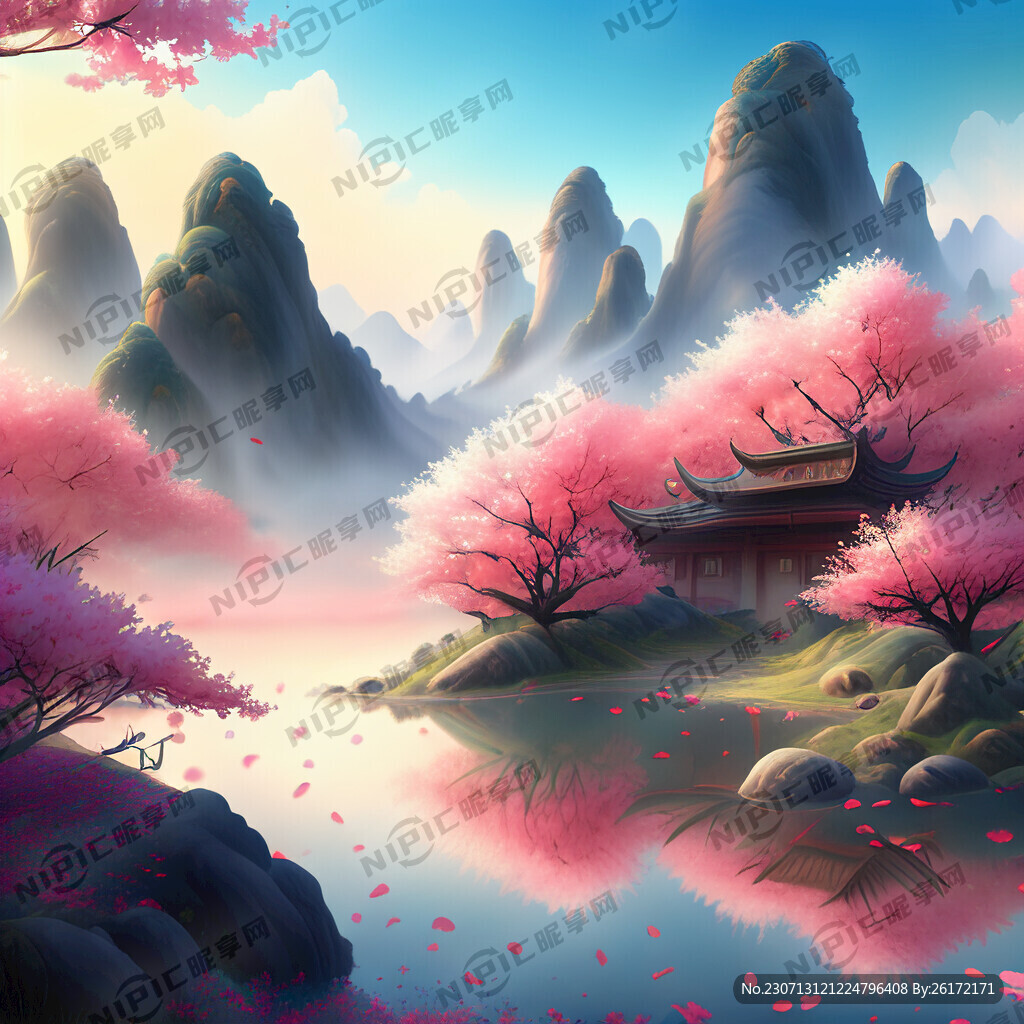 游戏梦幻唯美新中式风景 超高清