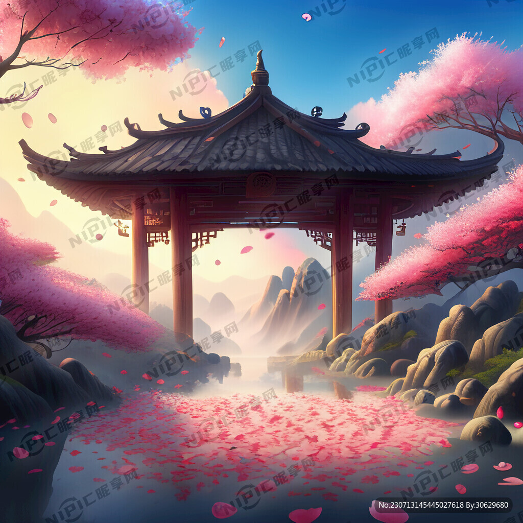 游戏梦幻唯美新中式风景 超高清