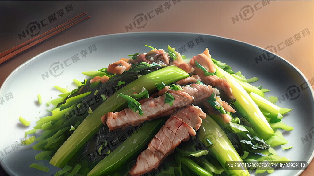青笋 雪菜 肉丝 香喷喷的