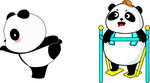 爱运动的熊猫
