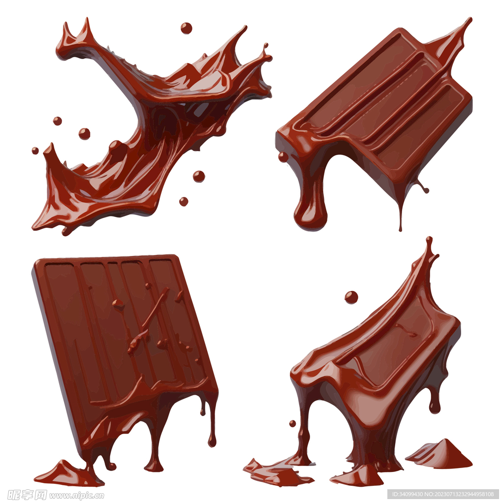 融化的巧克力