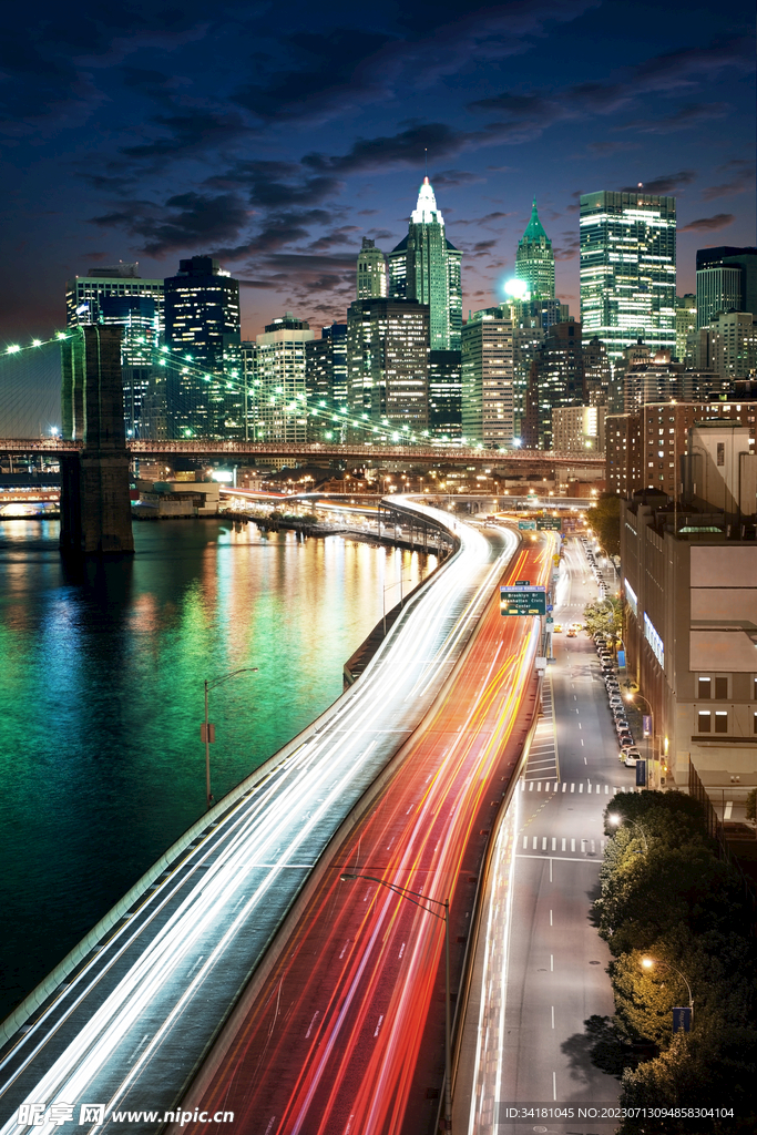 城市夜景图片