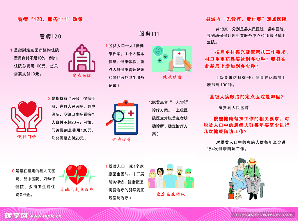 健康扶贫折页
