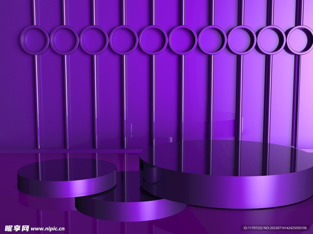 3D紫色背景