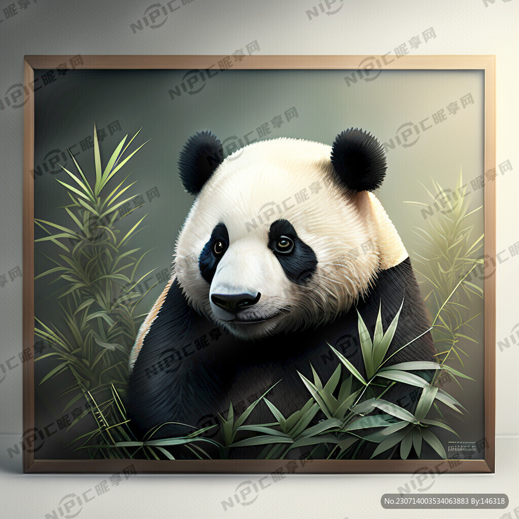 熊猫展板