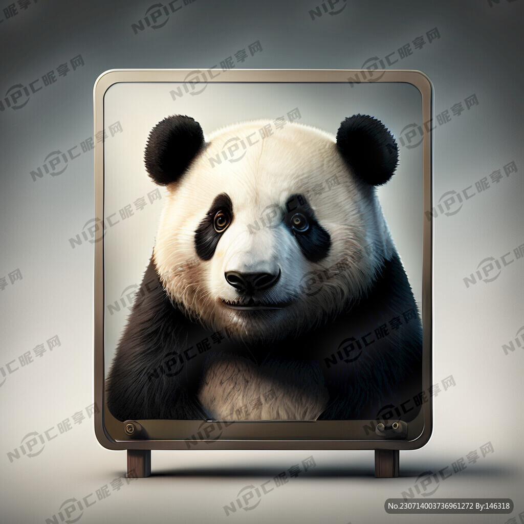 熊猫广告牌