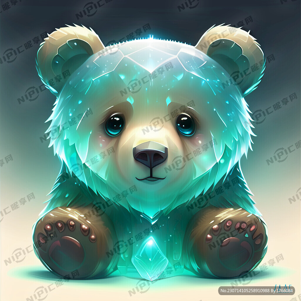 画面主题熊晶莹剔透可爱联想