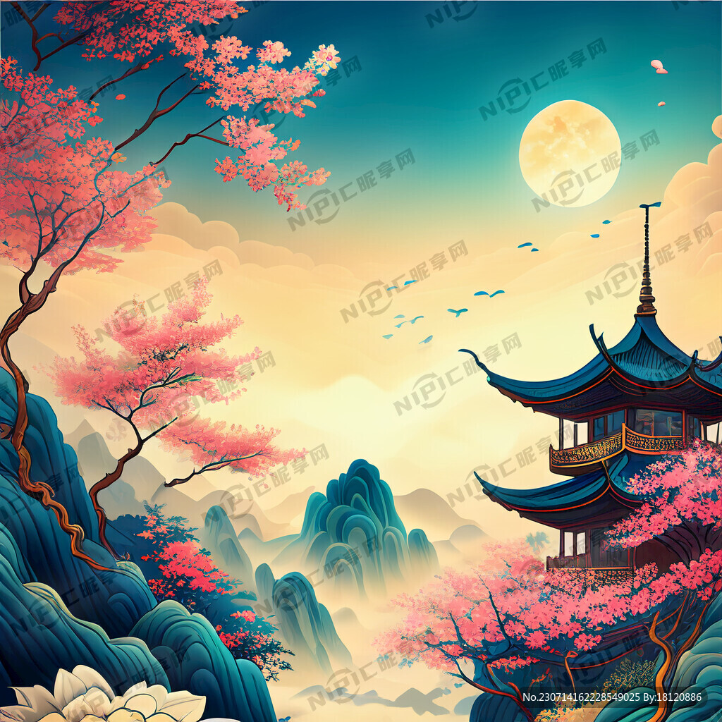 游戏梦幻唯美新中式风景 超高清
